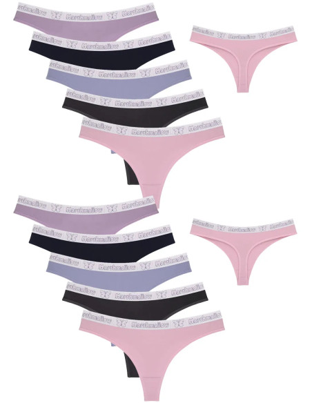 Donella 2471PD17 Assorted 10-Pack Women's Briefs — wholesale for boutiques