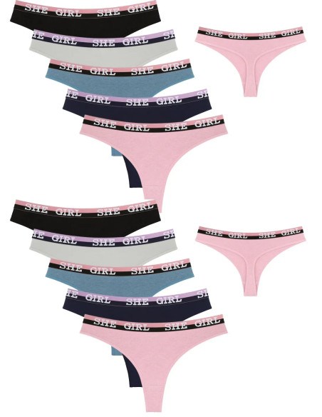 Donella 2471PD18 Assorted 10-Pack Women's Briefs — Turkish textile wholesale