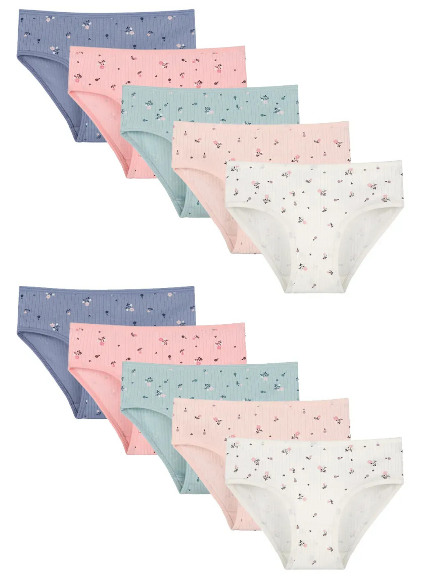 Donella 411301 Assorted 10-Pack Girls' Briefs — factory-direct from Turkey