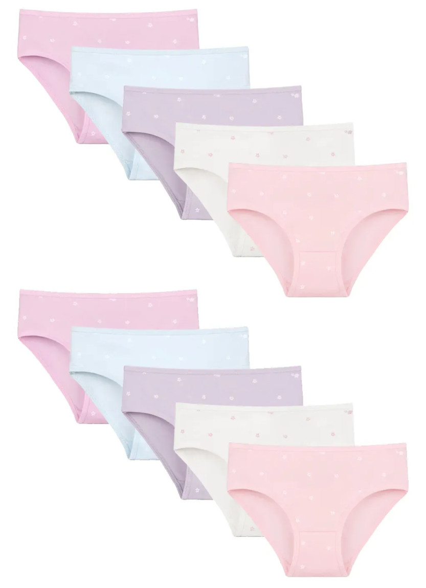 Donella 411555 Assorted 10-Pack Girls' Briefs — Turkish factory wholesale
