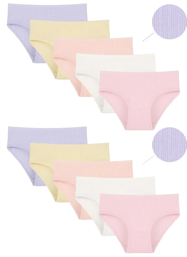 Donella 4128P Assorted 10-Pack Girls' Briefs — Turkey wholesale collection