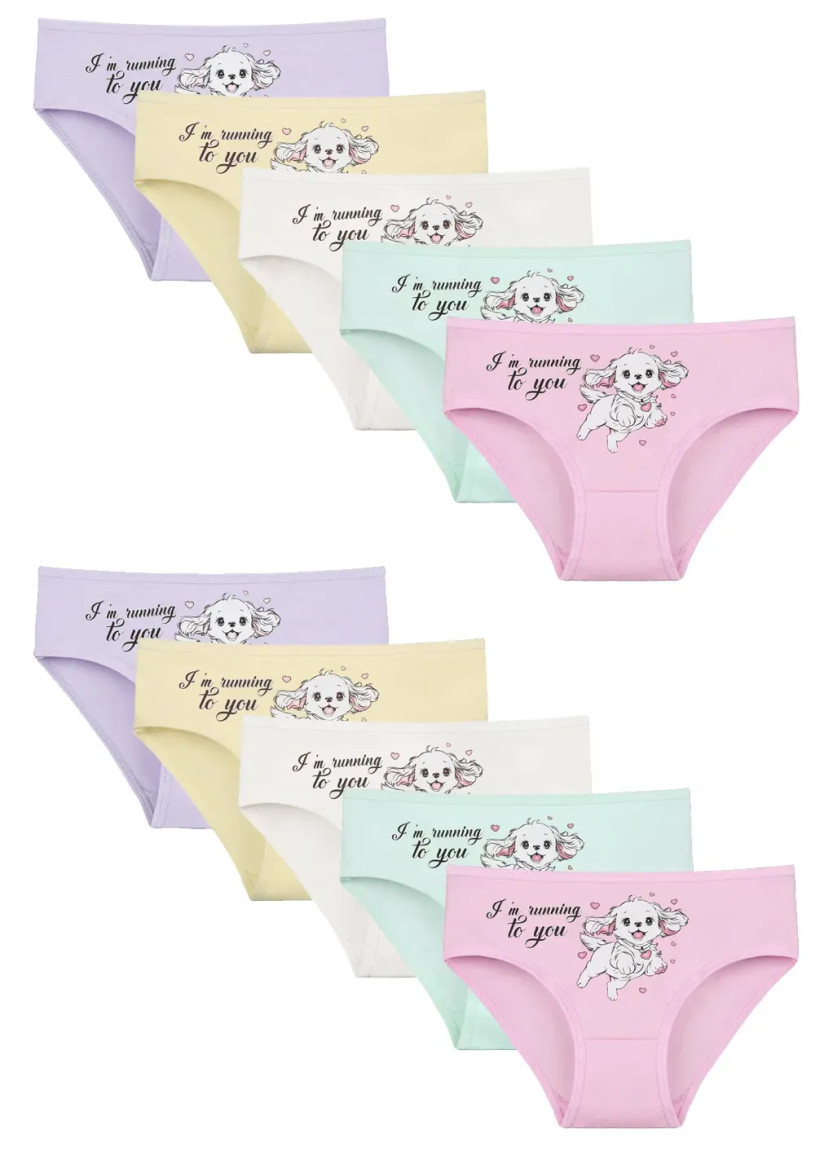 Donella 4171PB130 Assorted 10-Pack Girls' Briefs — wholesale from Turkey
