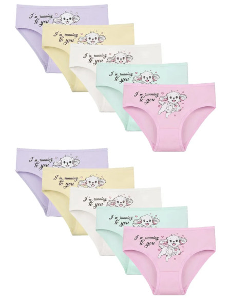 Donella 4171PB130 Assorted 10-Pack Girls' Briefs — wholesale from Turkey