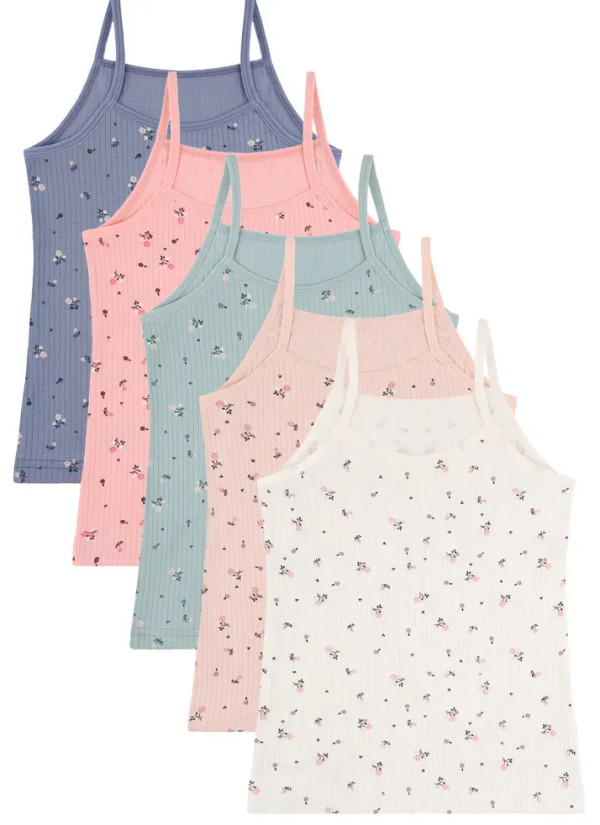Donella 431301 Assorted 10-Pack Girls' Tank Top — factory-direct from Turkey