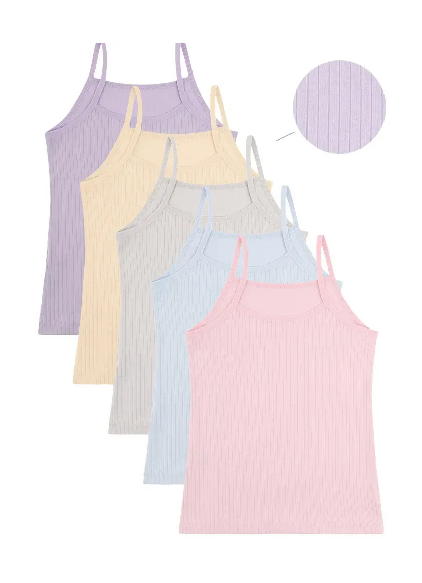 Donella 4323PD3 Assorted 10-Pack Girls' Tank Top — Turkish factory wholesale