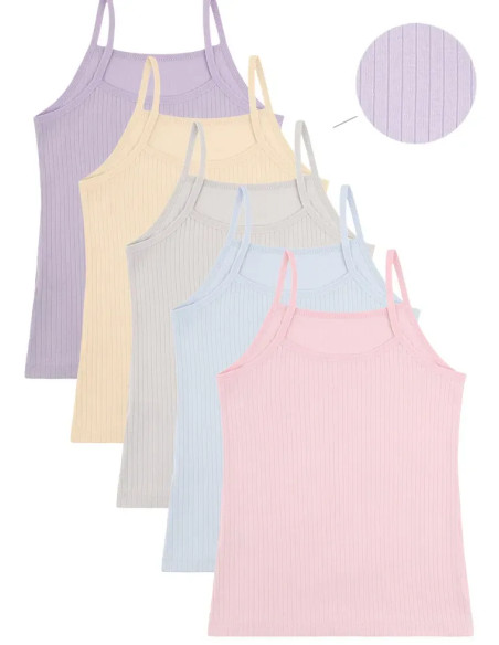 Donella 4323PD3 Assorted 10-Pack Girls' Tank Top — Turkish factory wholesale