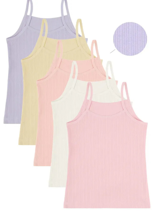 Donella 4328P Assorted 10-Pack Girls' Tank Top — wholesale from Turkey