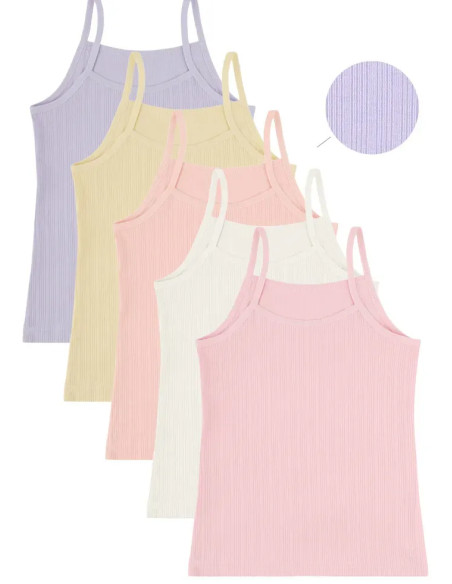 Donella 4328P Assorted 10-Pack Girls' Tank Top — wholesale from Turkey