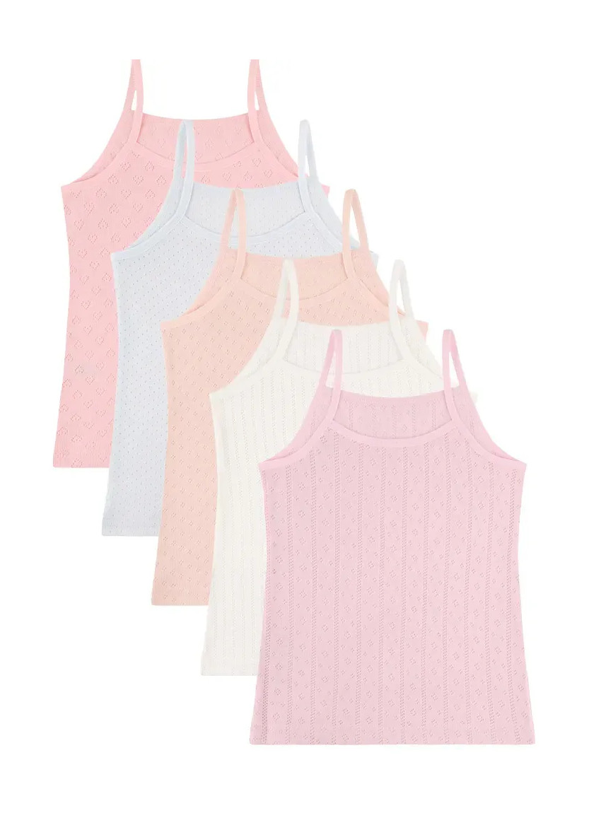 Donella 4340P-SM Assorted 10-Pack Girls' Tank Top — Turkey wholesale collection