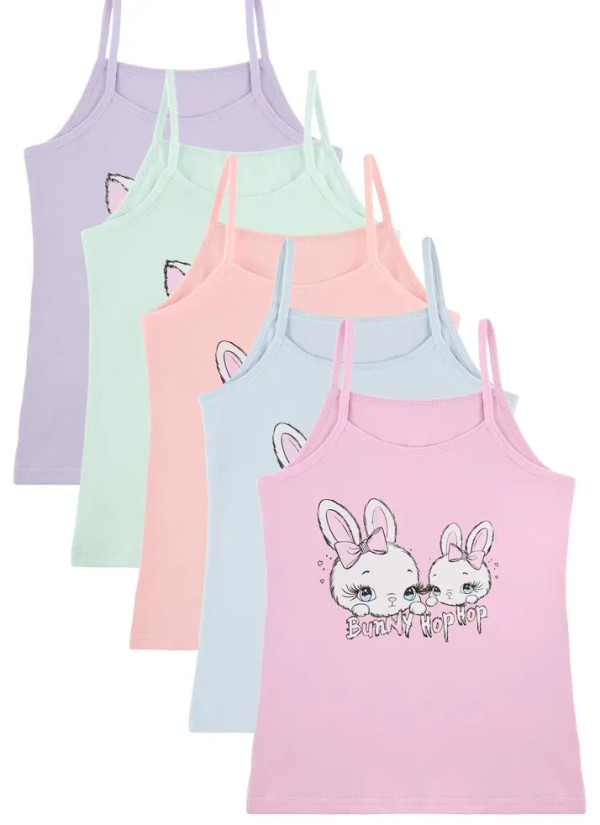Donella 4371PB138 Assorted 10-Pack Girls' Tank Top — wholesale for boutiques