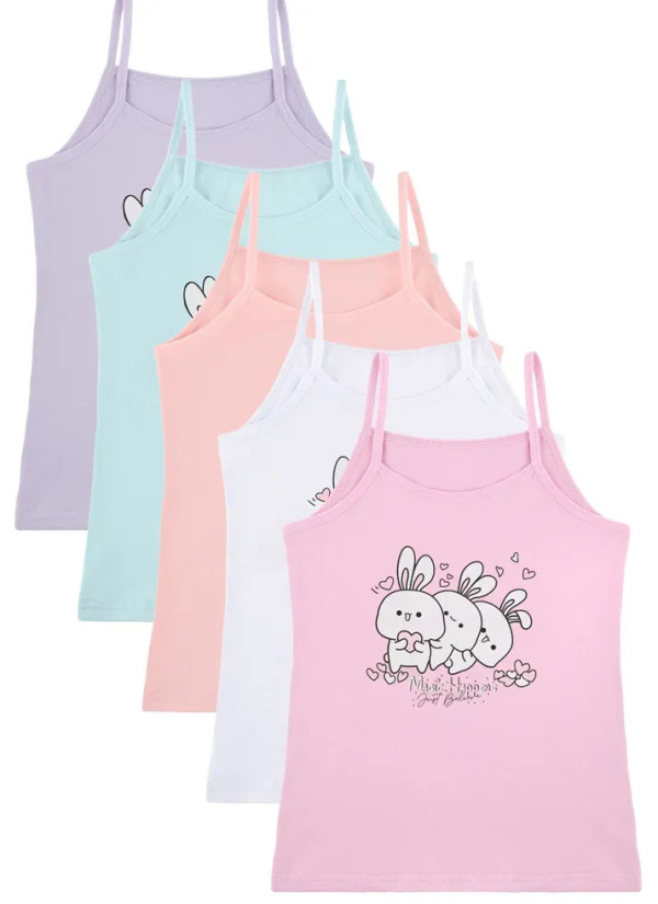 Donella 4371PB153 Assorted 10-Pack Girls' Tank Top — Turkish textile wholesale