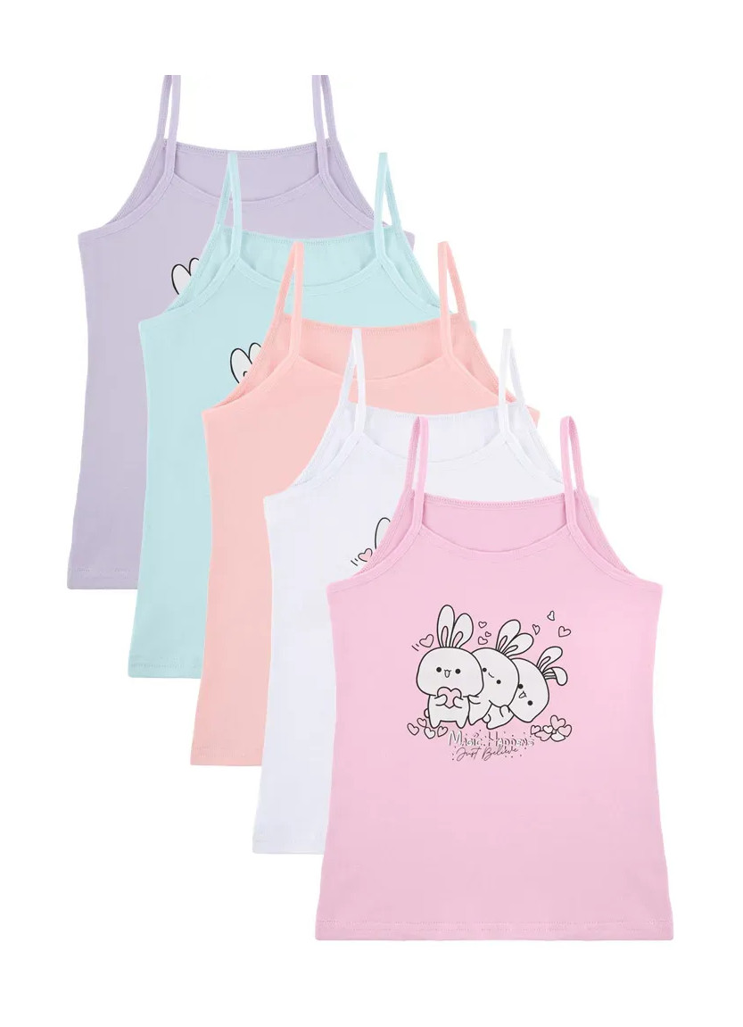Donella 4371PB153 Assorted 10-Pack Girls' Tank Top — Turkish textile wholesale