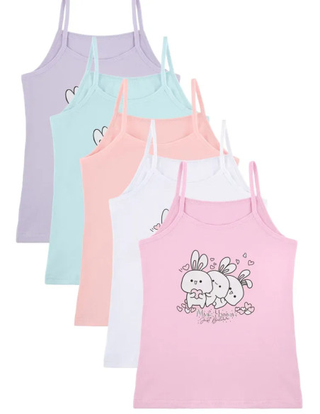 Donella 4371PB153 Assorted 10-Pack Girls' Tank Top — Turkish textile wholesale