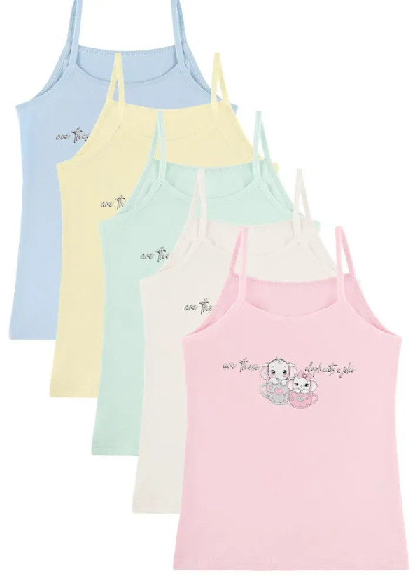 Donella 4371PB173 Assorted 10-Pack Girls' Tank Top — Istanbul wholesale supplier