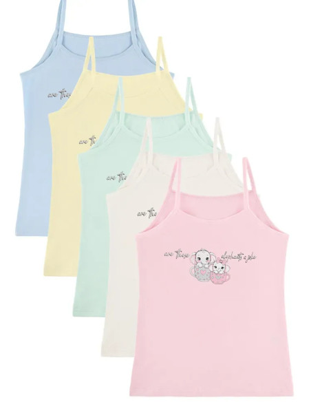 Donella 4371PB173 Assorted 10-Pack Girls' Tank Top — Istanbul wholesale supplier