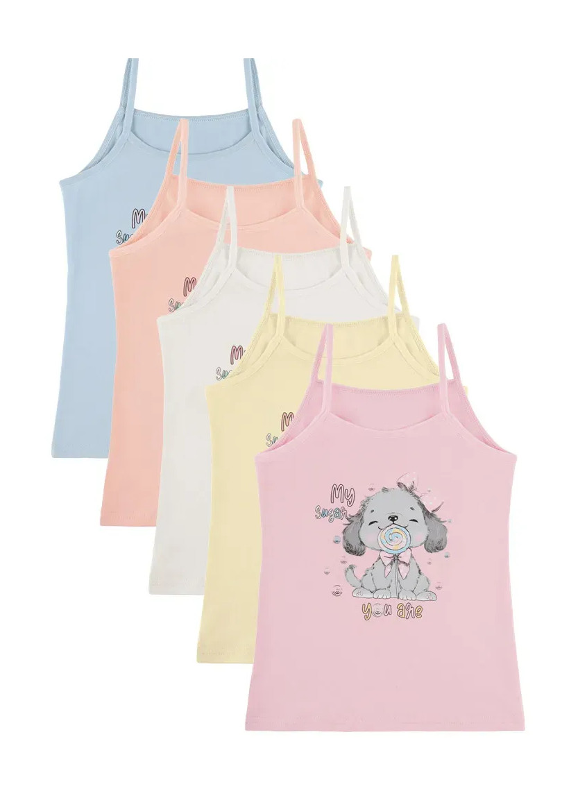 Donella 4371PB177 Assorted 10-Pack Girls' Tank Top — factory-direct from Turkey