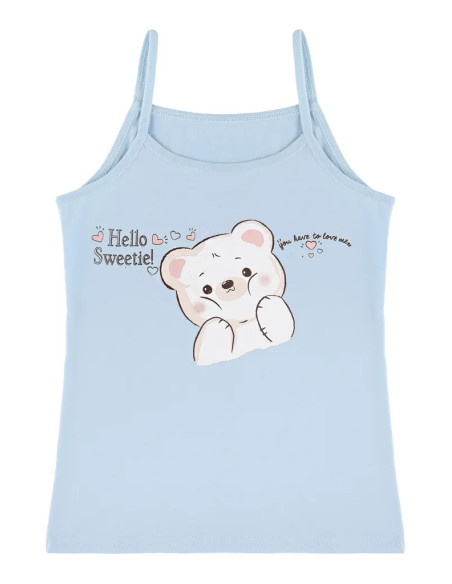 Donella 4371PB202 Assorted 10-Pack Girls' Tank Top — wholesale from Turkey