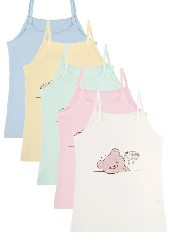 Donella 4371PB215 Assorted 10-Pack Girls' Tank Top — factory-direct from Turkey