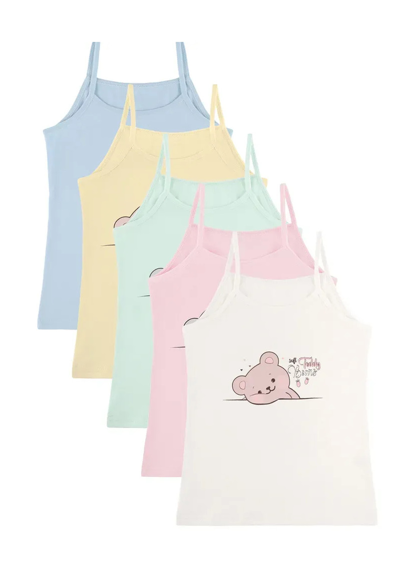 Donella 4371PB215 Assorted 10-Pack Girls' Tank Top — factory-direct from Turkey