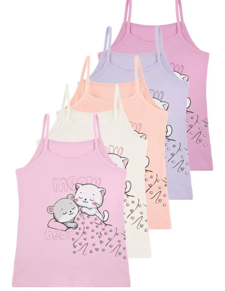 Donella 4371PB226 Assorted 10-Pack Girls' Tank Top — wholesale for boutiques
