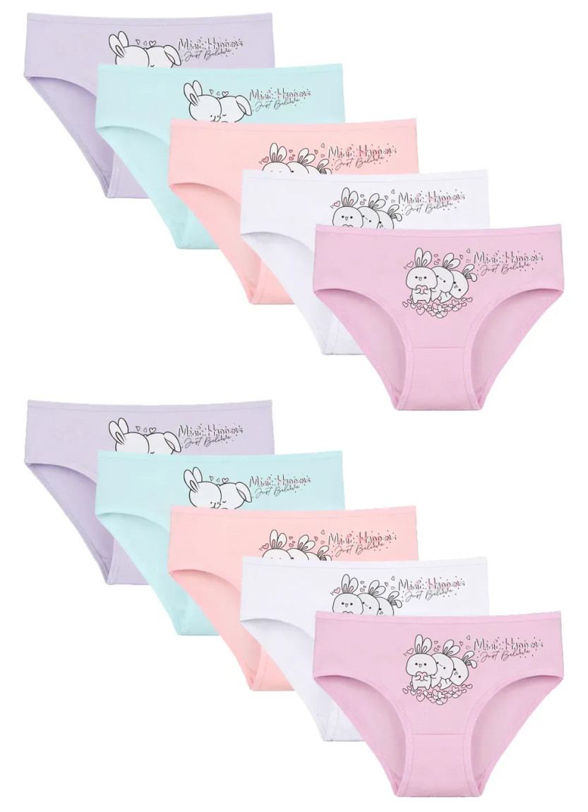 Donella 4171PB153 Assorted 10-Pack Girls' Briefs — Turkish textile wholesale