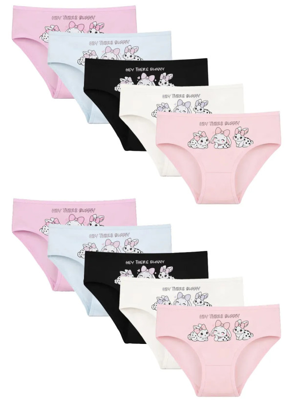 Donella 4171PB160 Assorted 10-Pack Girls' Briefs — factory-direct from Turkey