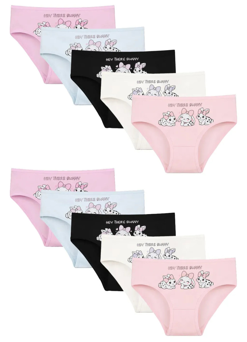 Donella 4171PB160 Assorted 10-Pack Girls' Briefs — factory-direct from Turkey