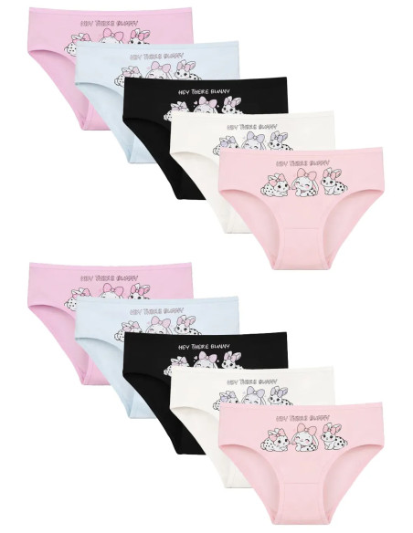 Donella 4171PB160 Assorted 10-Pack Girls' Briefs — factory-direct from Turkey