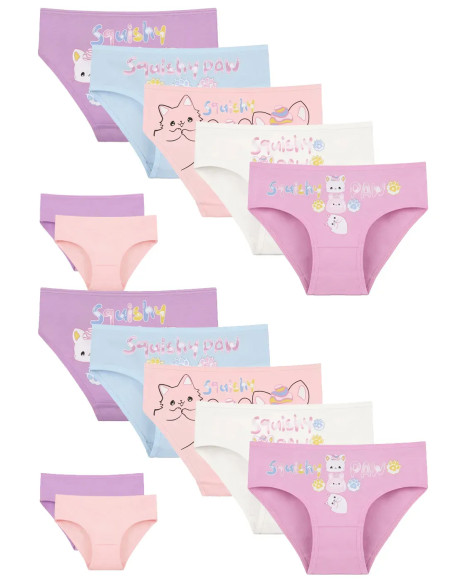 Donella 4171PB204 Assorted 10-Pack Girls' Briefs — direct Turkish factory supply