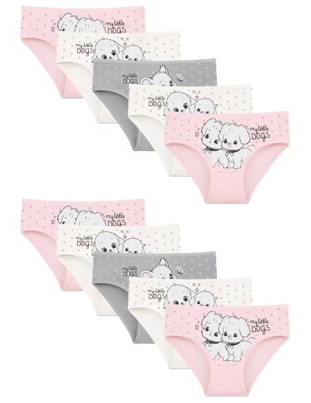 Donella 4171PB212 Assorted 10-Pack Girls' Briefs — Turkish textile wholesale