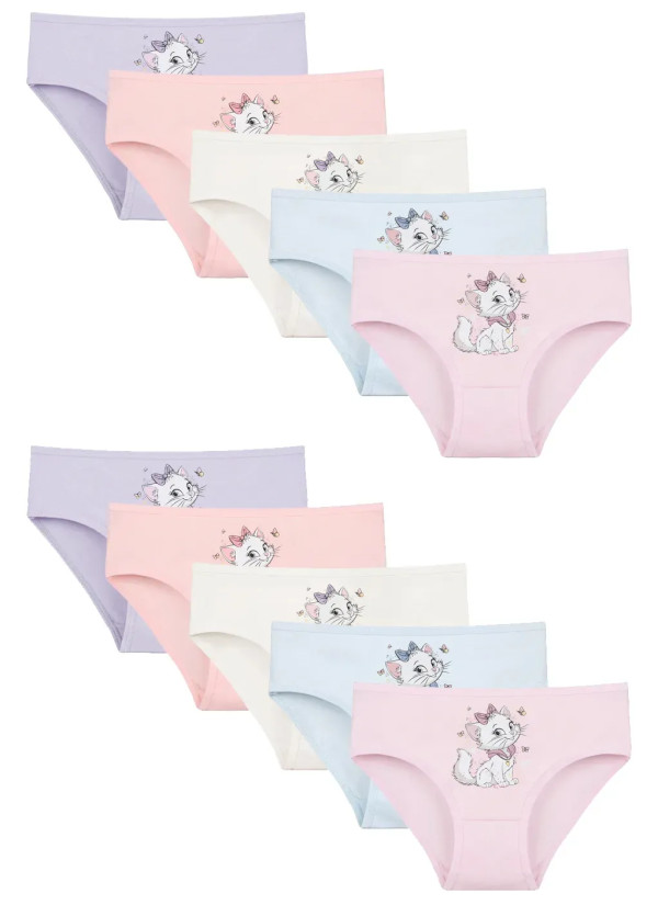 Donella 4171PB224 Assorted 10-Pack Girls' Briefs — direct Turkish factory supply
