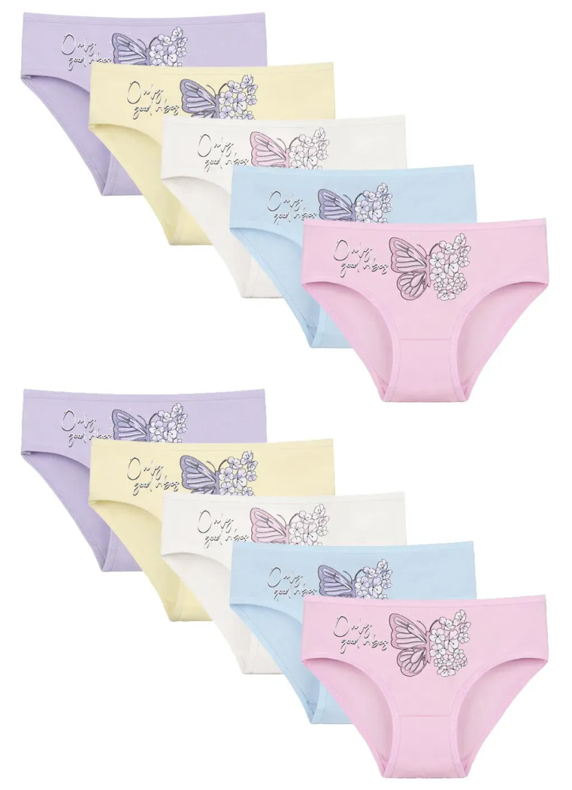 Donella 4171PB236 Assorted 10-Pack Girls' Briefs — wholesale from Turkey