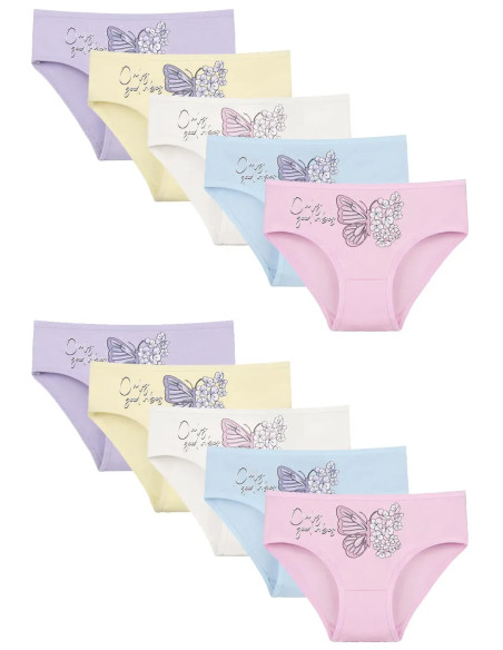 Donella 4171PB236 Assorted 10-Pack Girls' Briefs — wholesale from Turkey