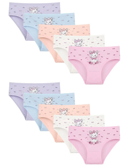 Donella 4171PB246 Assorted 10-Pack Girls' Briefs — wholesale for boutiques