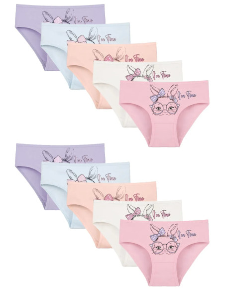 Donella 4171PB251 Assorted 10-Pack Girls' Briefs — Turkish textile wholesale