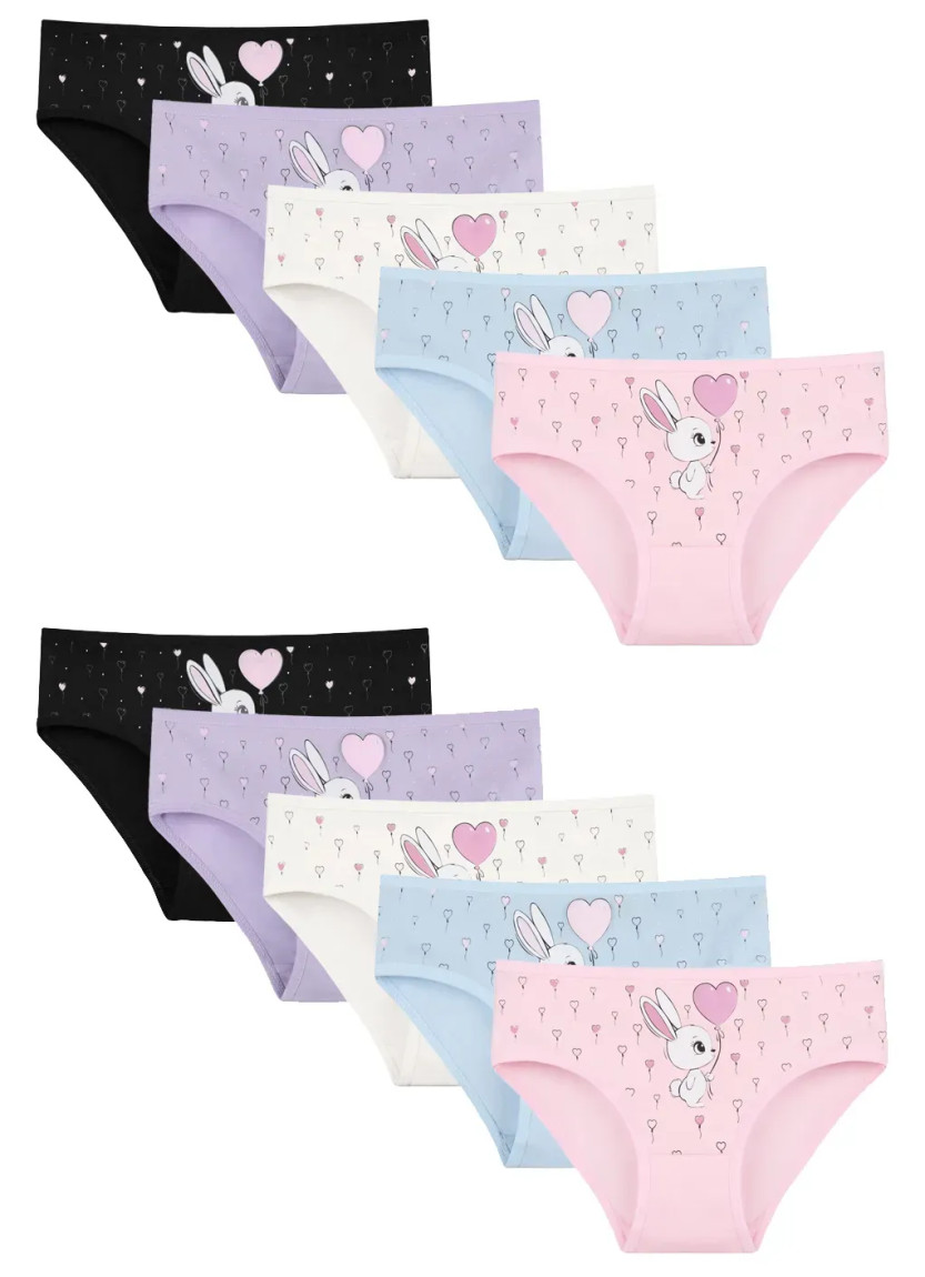 Donella 4171PB253 Assorted 10-Pack Girls' Briefs — factory-direct from Turkey