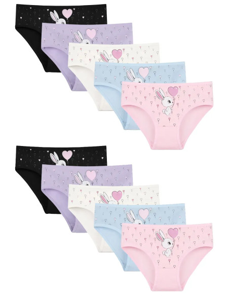 Donella 4171PB253 Assorted 10-Pack Girls' Briefs — factory-direct from Turkey