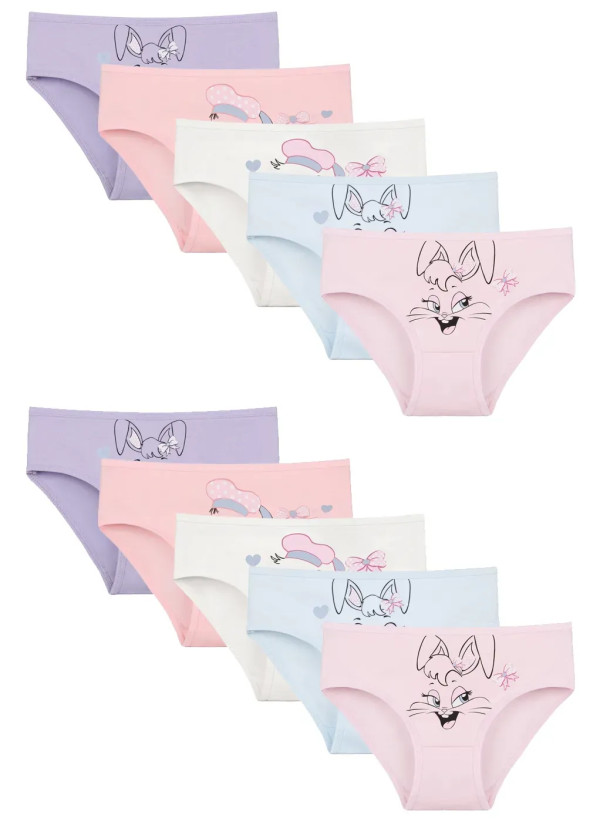 Donella 4171PB257 Assorted 10-Pack Girls' Briefs — wholesale from Turkey