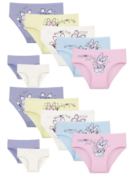 Donella 4171PB266 Assorted 10-Pack Girls' Briefs — Istanbul wholesale supplier