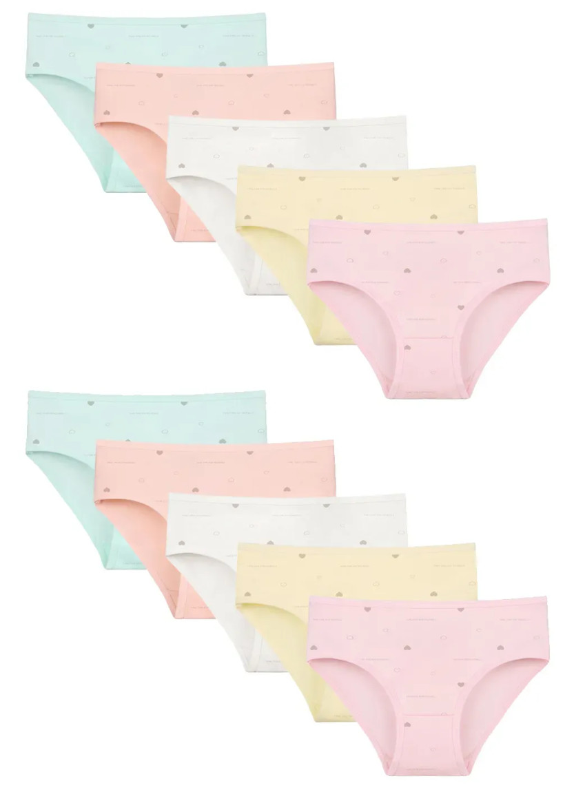 Donella 418128 Assorted 10-Pack Girls' Briefs — wholesale for boutiques