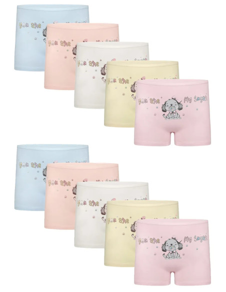 Donella 4271PB177 Assorted 10-Pack Girls' Briefs — Istanbul wholesale supplier