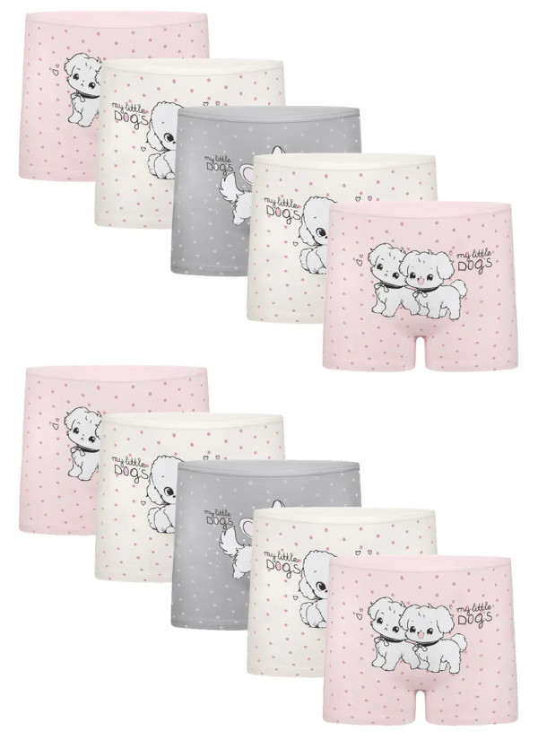 Donella 4271PB212 Assorted 10-Pack Girls' Briefs — Turkey wholesale collection