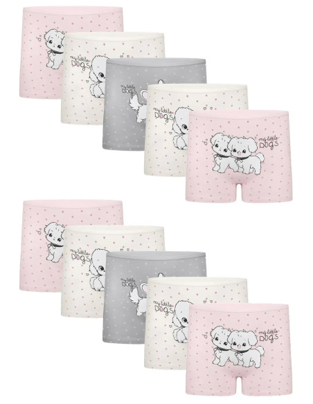 Donella 4271PB212 Assorted 10-Pack Girls' Briefs — Turkey wholesale collection