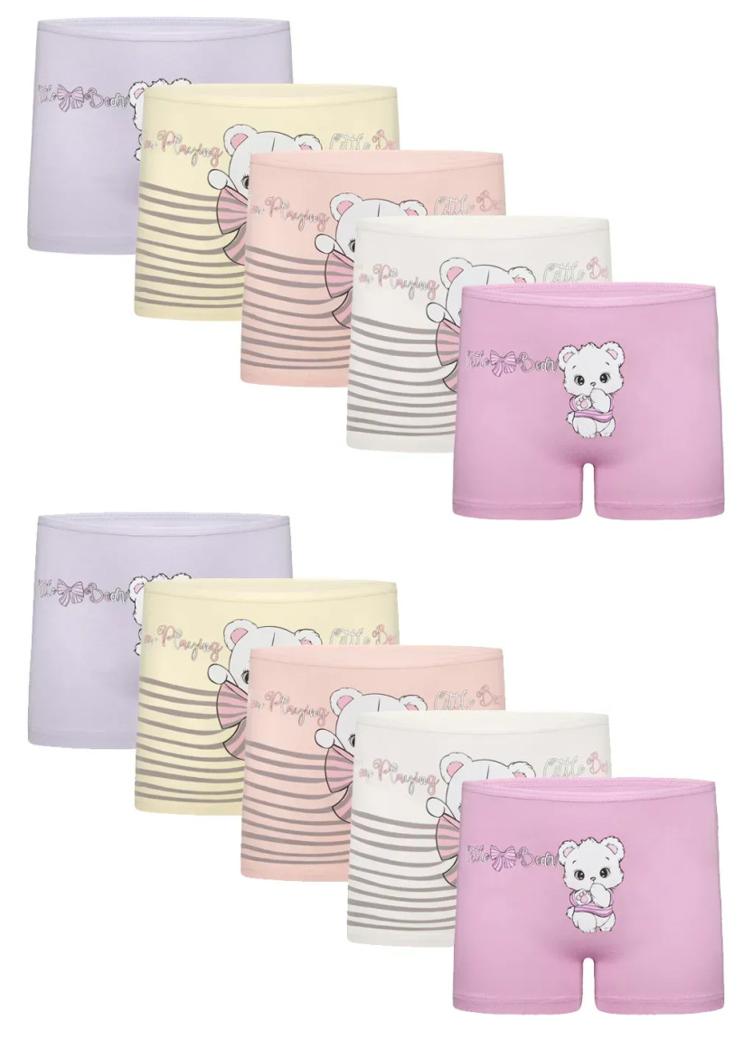 Donella 4271PB222 Assorted 10-Pack Girls' Briefs — Turkish textile wholesale