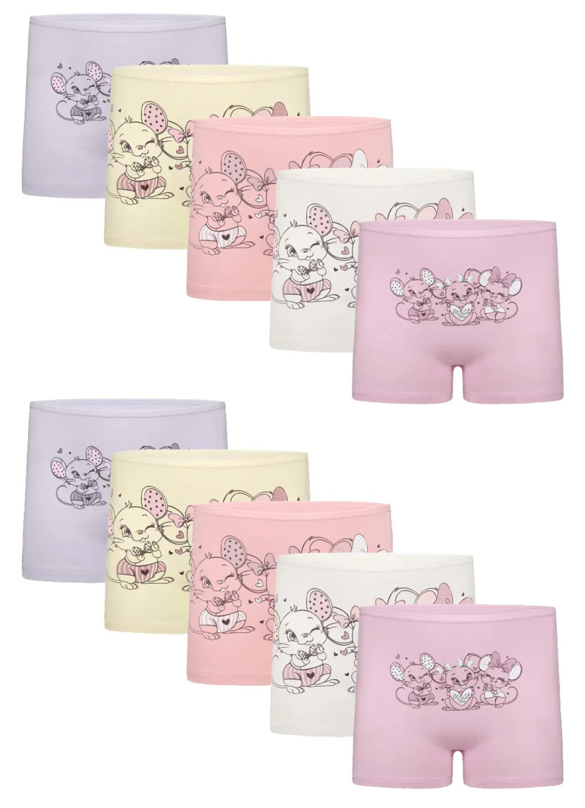 Donella 4271PB225 Assorted 10-Pack Girls' Briefs — factory-direct from Turkey