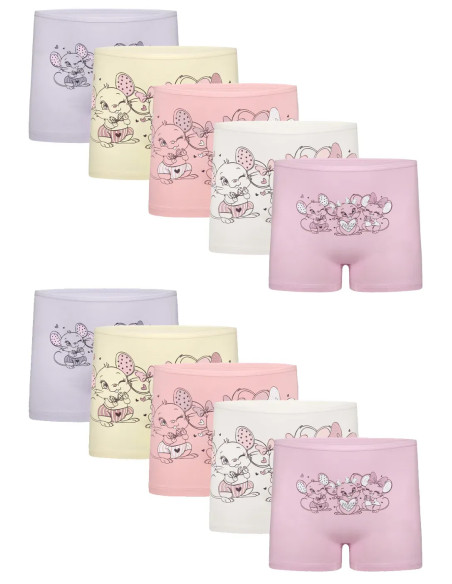Donella 4271PB225 Assorted 10-Pack Girls' Briefs — factory-direct from Turkey