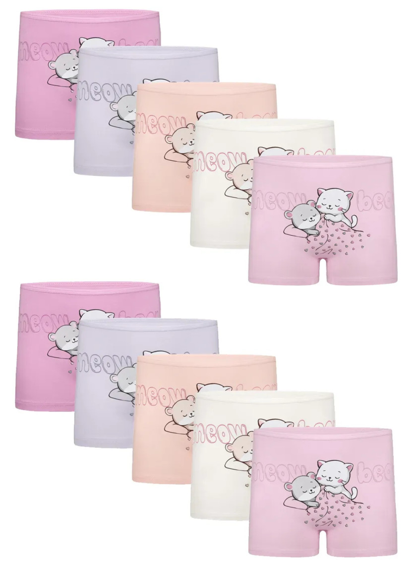 Donella 4271PB226 Assorted 10-Pack Girls' Briefs — Turkish factory wholesale