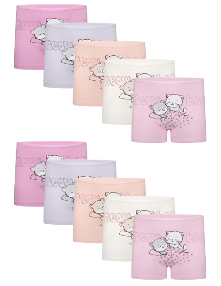 Donella 4271PB226 Assorted 10-Pack Girls' Briefs — Turkish factory wholesale
