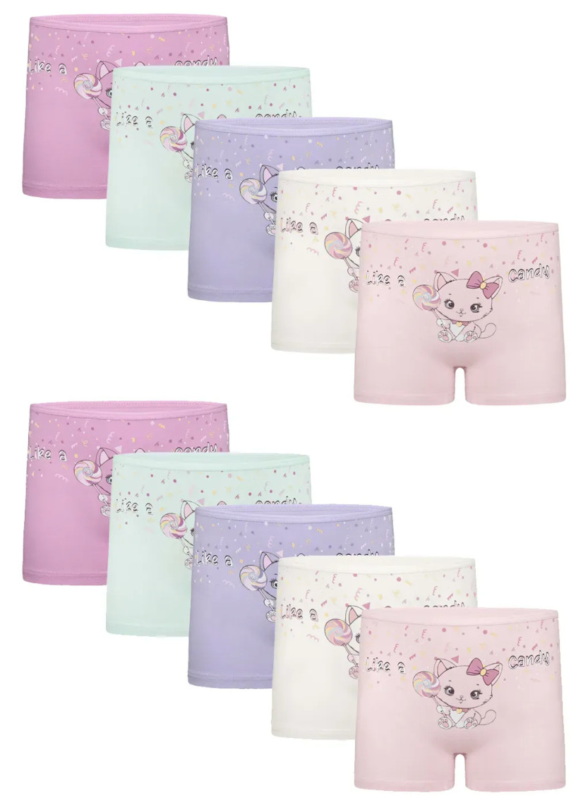 Donella 4271PB234 Assorted 10-Pack Girls' Briefs — Turkey wholesale collection