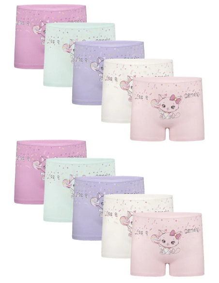 Donella 4271PB234 Assorted 10-Pack Girls' Briefs — Turkey wholesale collection